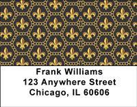 Bold Fleur Di Lis Address Labels
