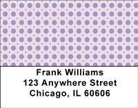 Purple Polka Dots Address Labels