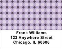 Purple Polka Dots Address Labels