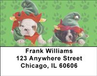 Silly Bulldog Pups Address Labels