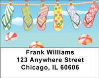 Flip Flop Summer Address Labels