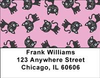 Girly Cats Address Labels