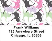 Girly Cats Address Labels
