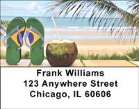 Toes In The Sand Address Labels