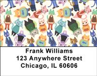 Whimsical Cats Address Labels