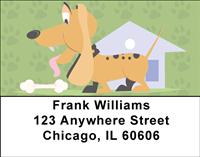 Cartoon Dachshunds Address Labels
