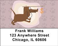 Cartoon Dachshunds Address Labels