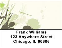 Grunge Dragonfies Address Labels