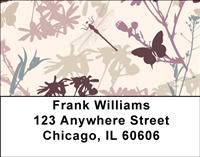 Grunge Dragonfies Address Labels