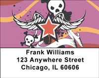 Skulls and Wings Address Labels