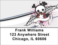 Skulls and Wings Address Labels