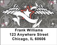 Skulls and Wings Address Labels