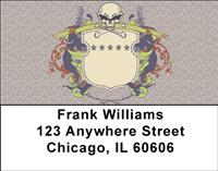 Skull Emblems Address Labels