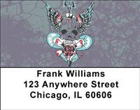 Skull Art Address Labels