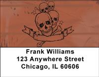 Skull Art Address Labels