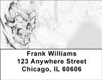 Skull Sketches Address Labels