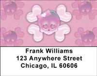 Girlish Skulls Address Labels