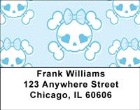 Girlish Skulls Address Labels
