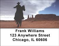 Cowboy Silhouettes Address Labels