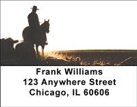 Cowboy Silhouettes Address Labels