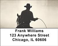 Cowboy Silhouettes Address Labels