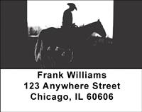 Cowboy Silhouettes Address Labels