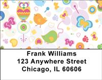 Colorful Owls Address Labels