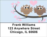 Owl Couple Address Labels