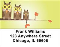 Owl Family Address Labels