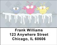 Owls On the Line Address Labels
