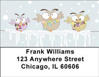 Owls On the Line Address Labels