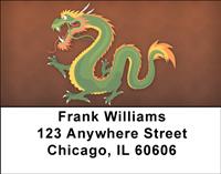 Oriental Dragons Address Labels
