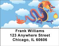 Oriental Dragons Address Labels