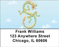 Oriental Dragons Address Labels