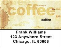 Coffee Stain Address Labels