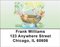 Summer Frog Fun Address Labels