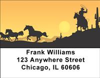 Riding Cowboys Address Labels