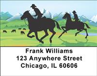 Riding Cowboys Address Labels