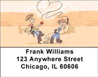Comic Cowboys Address Labels