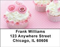 Floral Cupcakes Address Labels
