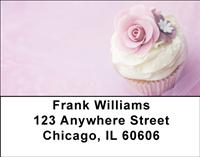 Floral Cupcakes Address Labels