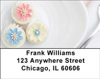 Floral Cupcakes Address Labels