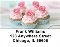 Rosebud Cupcakes Address Labels