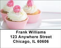 Rosebud Cupcakes Address Labels