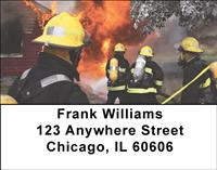 Firefighters At Work Address Labels