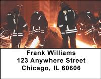 Firefighters At Work Address Labels