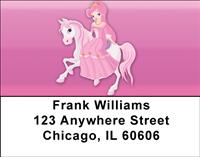 Princess On Ponies Address Labels