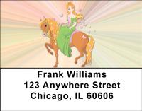 Princess On Ponies Address Labels