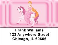 Princess On Ponies Address Labels