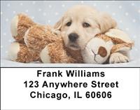 Golden Retriever Puppies Address Labels